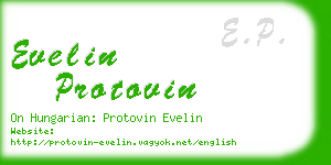 evelin protovin business card